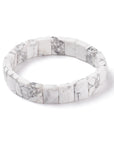 Bracciale sfaccettato in Pietra Howlite - PAZIENZA E COMUNICAZIONE SERENA
