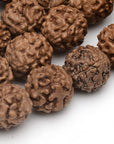Collana Mala elastica Buddhista in Rudraksha