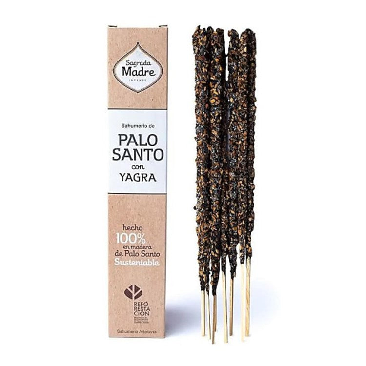 Sagrada Madre Incenso in bastoncini linea Palo Santo - Palo Santo e Yagra