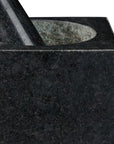 Square granite mortar - useful for creating mix of incense in grains, resins and herbs