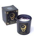 Purifying Moon Candela con pietre di Ametista - Palo santo e Lavanda