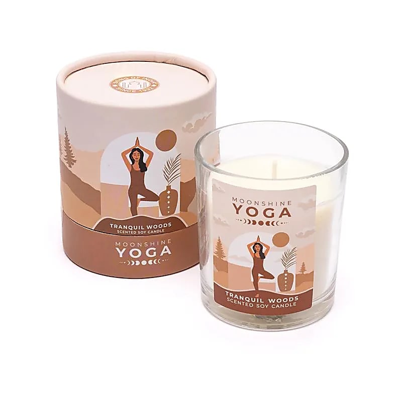 Moonshine Yoga candela in cera di soia - Boschi tranquilli