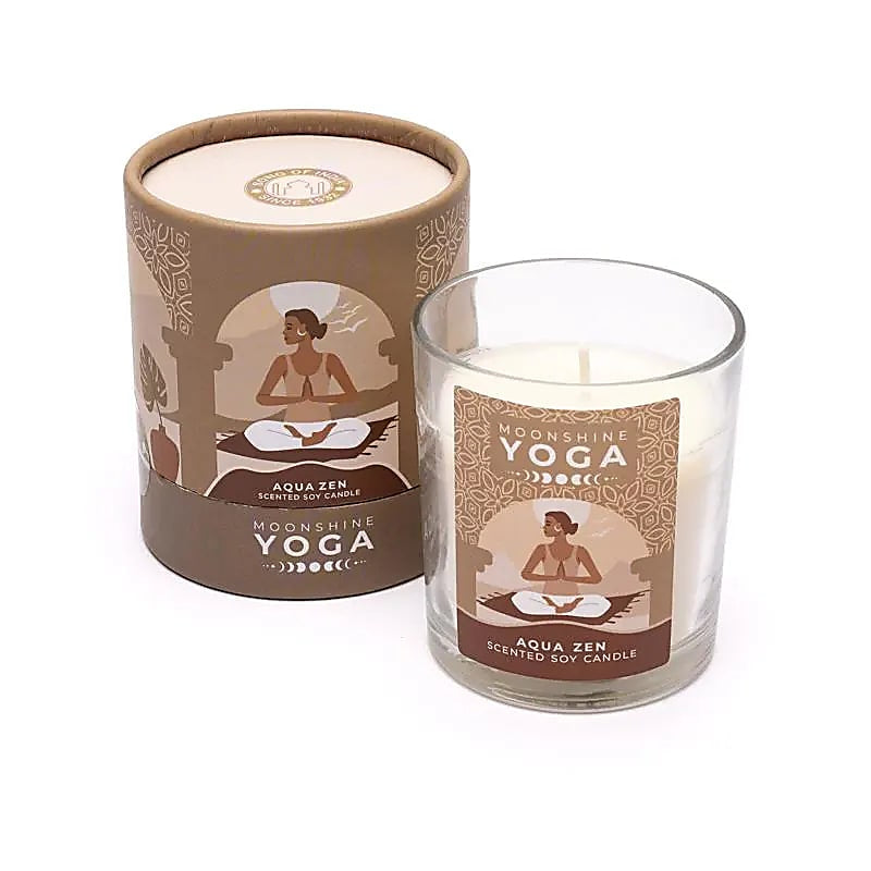 Moonshine Yoga candela in cera di soia - Aqua Zen