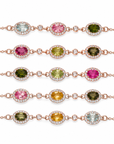BRACCIALE IN TORMALINA MULTICOLORE - Equilibrio e benessere