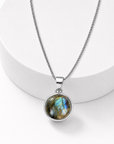 Collana con Labradorite in Argento Sterling 925 – Intuizione e Protezione