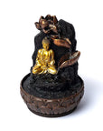 FONTANA D'ACQUA ZEN BUDDHA IN MEDITAZIONE - Luce led integrata