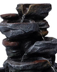 Water Fountain Roccia Zen measures L - Integrated LED light