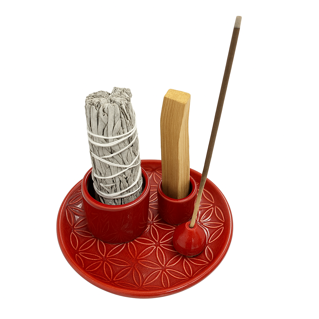 Bruciaincenso multiuso - Palo Santo, salvia bianca e incensi stick