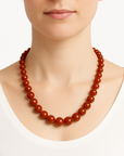Collana a goccia in pietra naturale - Corniola