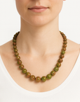 Collana a goccia in pietra naturale - Unakite