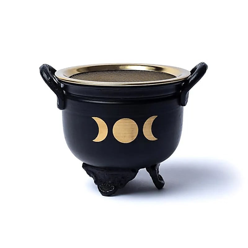 Calderone with lunar phases - burning with sieve