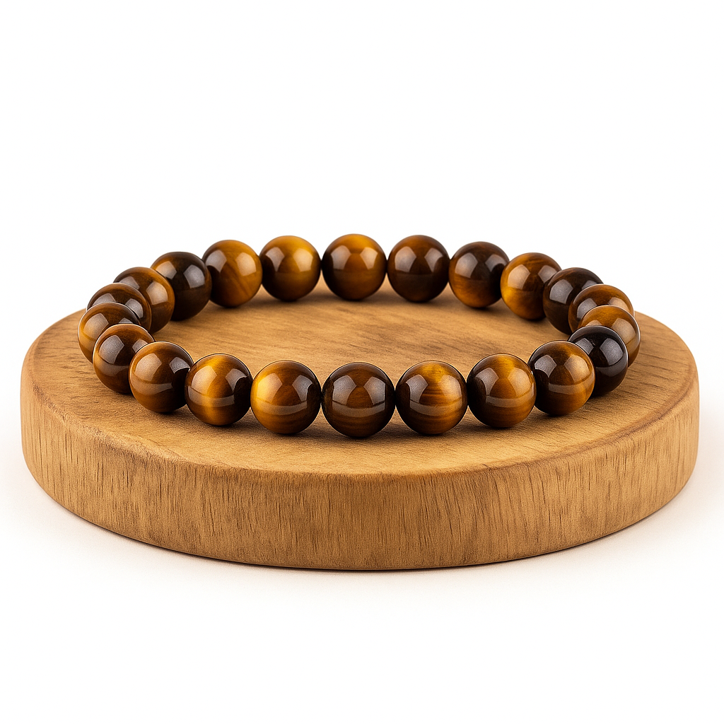 Chlorophilla elastic bracelet in the eye of tiger - courage, strength and protection