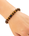 BRACCIALE IN OCCHIO DI TIGRE - Coraggio, forza e protezione
