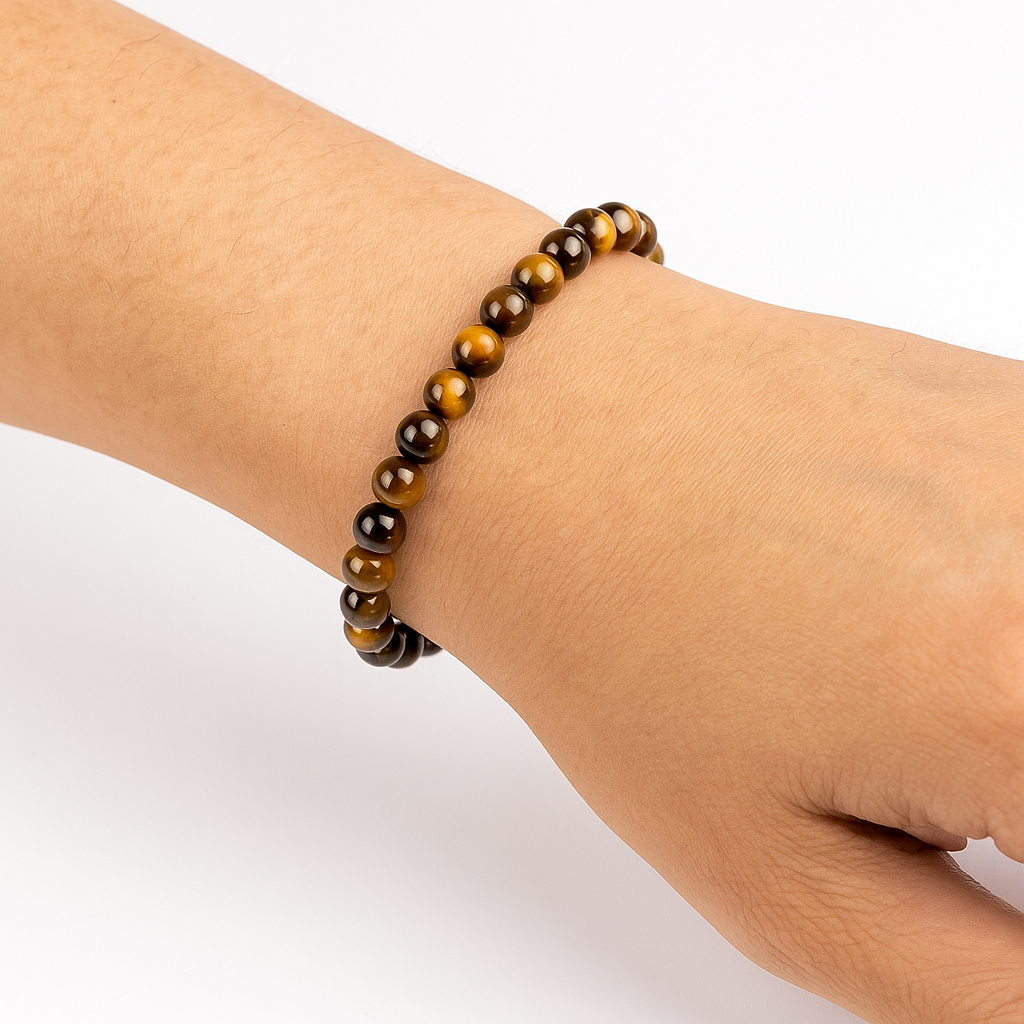 Chlorophilla elastic bracelet in the eye of tiger - courage, strength and protection