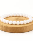 BRACCIALE IN AGATA BIANCA - Equilibrio e chiarezza interiore
