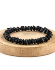 BRACCIALE SCAGLIE TORMALINA NERA - Protezione energie negative