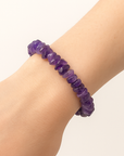 BRACCIALE SCAGLIE IN AMETISTA - Calma e rilassamento