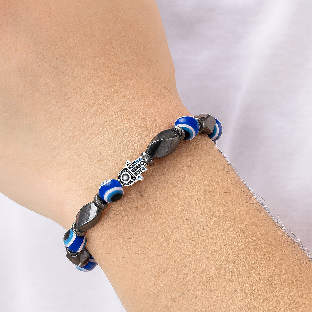 Discount bracelet amulet by Fatima - Eye of Devil Nazar Protection from the evil eye