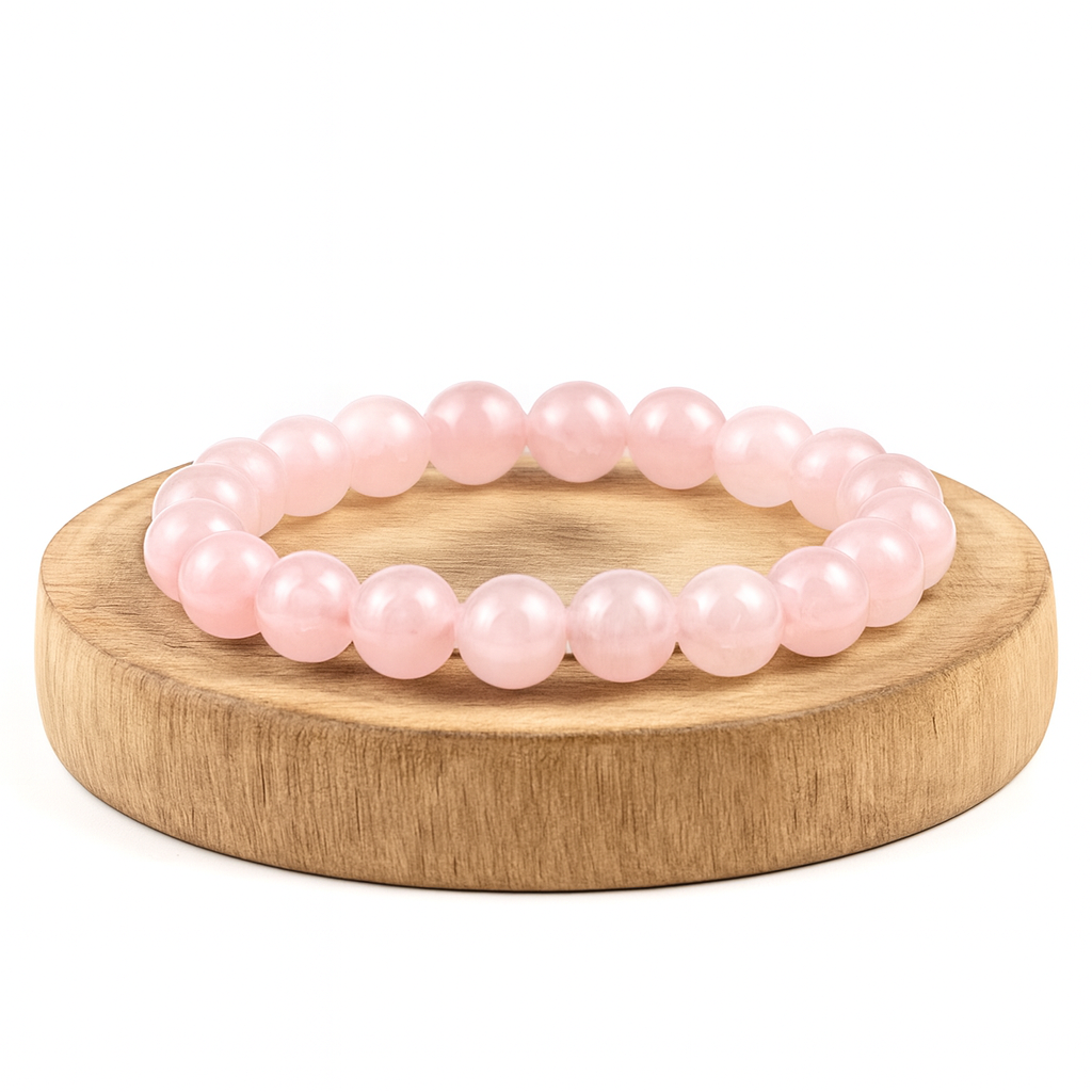 Chlorophilla elastic rose quartz bracelet - love and relationships