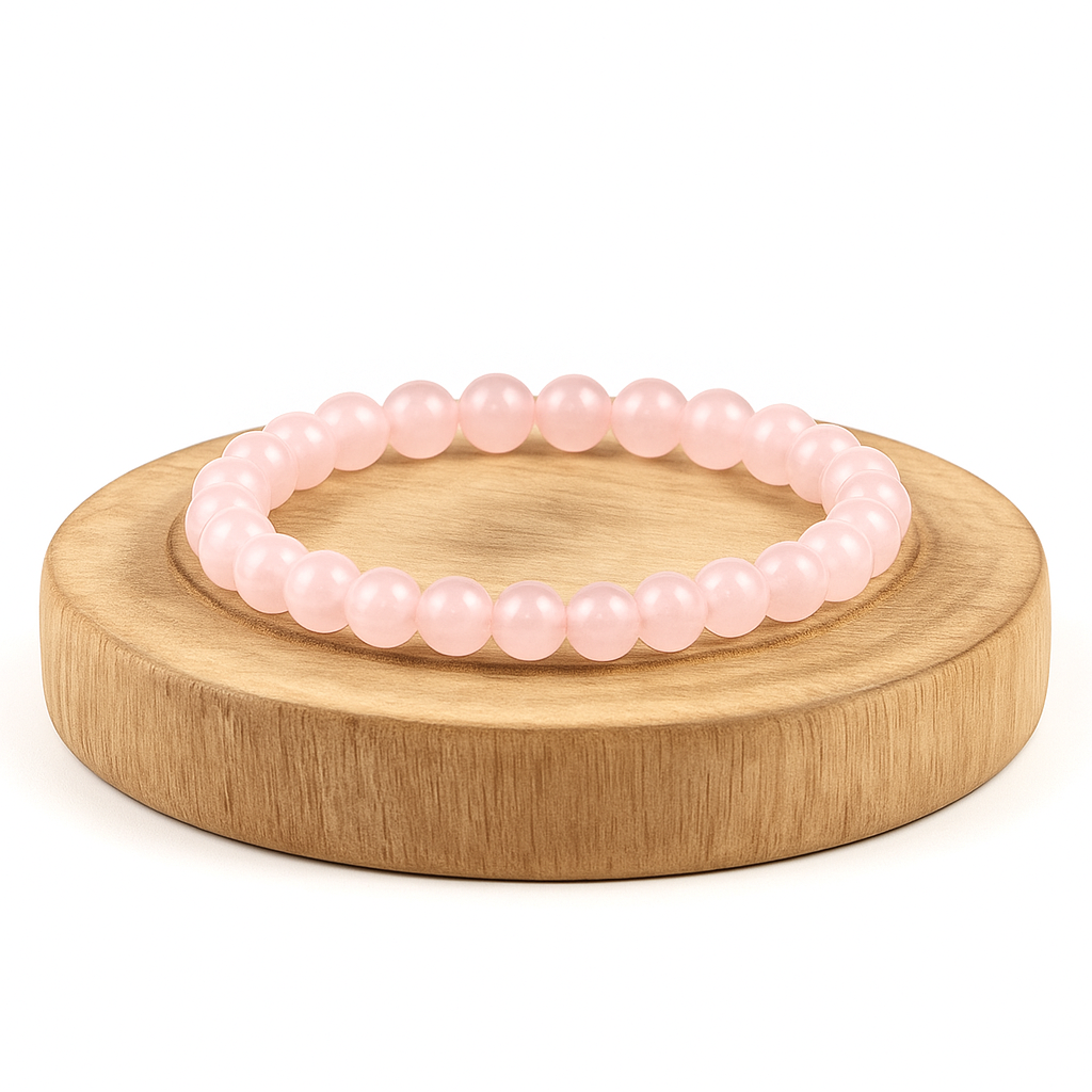 Chlorophilla elastic rose quartz bracelet - love and relationships