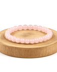 Chlorophilla elastic rose quartz bracelet - love and relationships