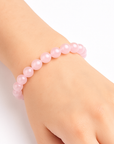 Chlorophilla elastic rose quartz bracelet - love and relationships