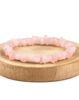 BRACCIALE SCAGLIE IN QUARZO ROSA - Amore e armonia