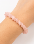 BRACCIALE SCAGLIE IN QUARZO ROSA - Amore e armonia