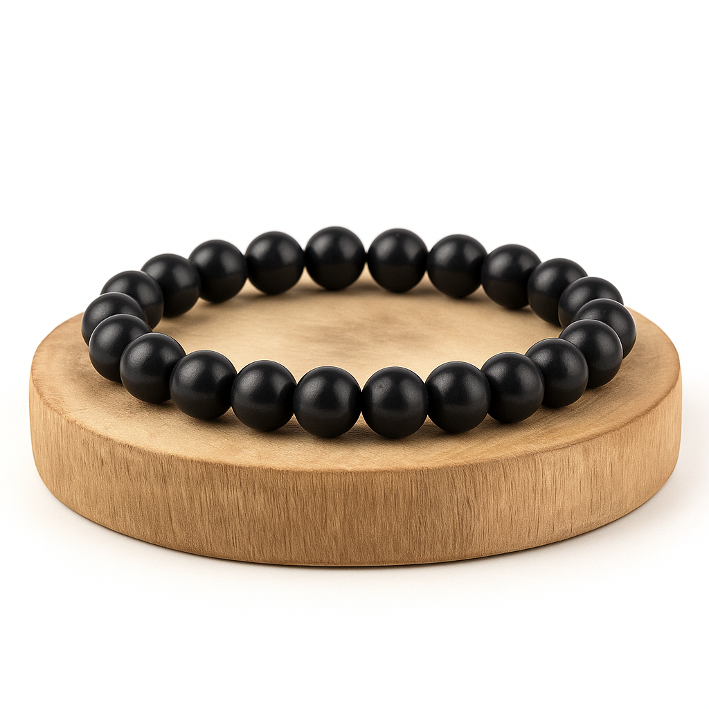 Clorophilla elastic bracelet in shungite - purification and protection