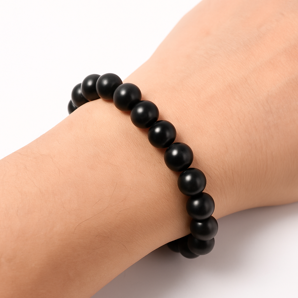 Clorophilla elastic bracelet in shungite - purification and protection