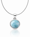 Collana con Larimar in Argento Sterling 925 – Calma e comunicazione