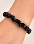 BRACCIALE SCAGLIE IN OSSIDIANA NERA - Scudo Energetico