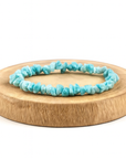 Elastic Chips bracelet with lard stone flakes