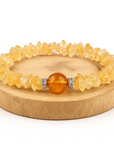 BRACCIALE SCAGLIE IN CITRINO - Abbondanza e prosperità