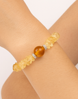 BRACCIALE SCAGLIE IN CITRINO - Abbondanza e prosperità