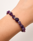 BRACCIALE SCAGLIE IN AMETISTA - Calma e rilassamento