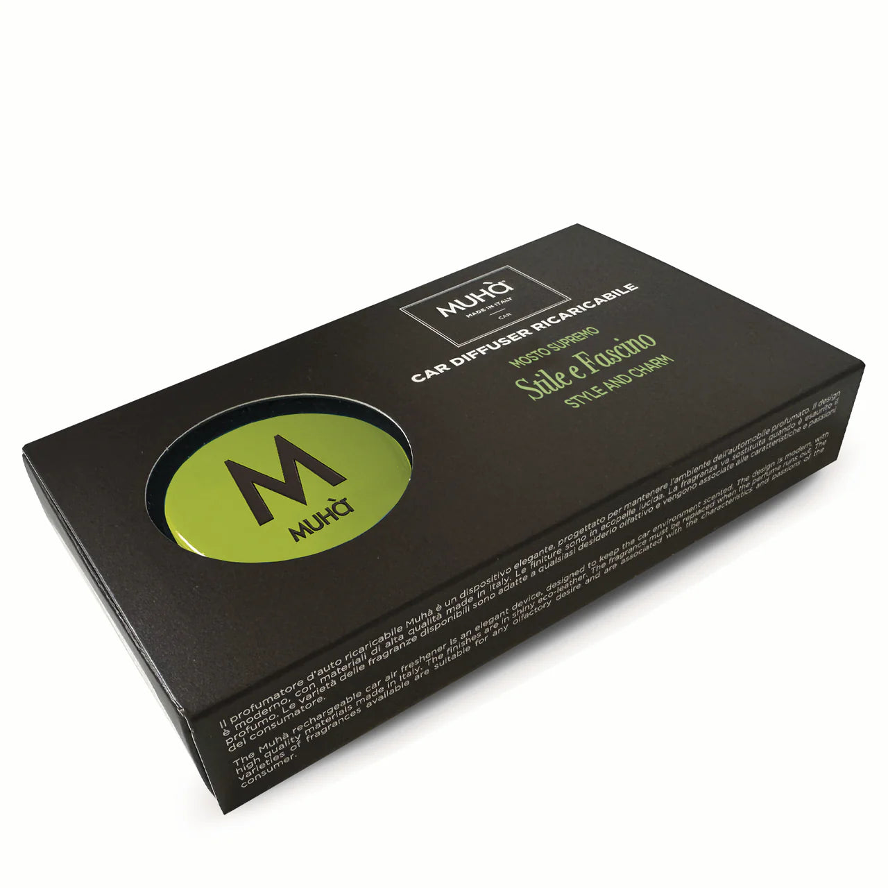 Muhà car rechargeable supreme mosto - car perfumed style and charm