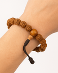 BRACCIALE IN RUDRAKSHA - Protezione e connessione interiore
