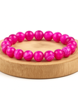 BRACCIALE IN AGATA FUXIA STRIATA - Energia positiva