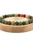 BRACCIALE IN AGATA INDIANA - Equilibrio ed evoluzione interiore