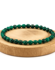 BRACCIALE SFACCETTATO IN MALACHITE - Trasformazione e crescita personale