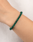 BRACCIALE SFACCETTATO IN MALACHITE - Trasformazione e crescita personale