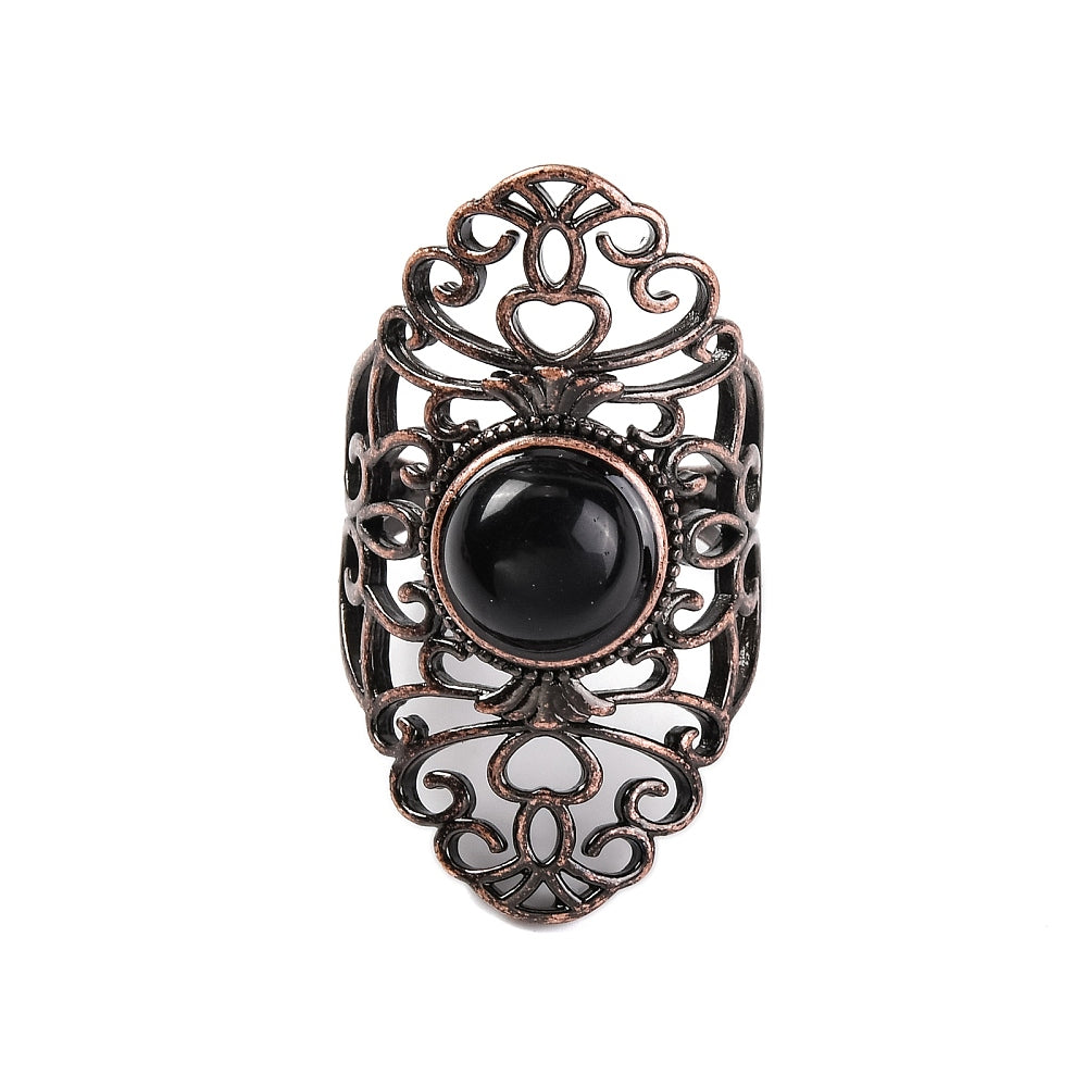 ANELLO IN OSSIDIANA NERA - Scudo energetico