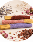 Set of Palo Holy Wood Sticks covered - Lavender | Pink | Dragon's Blood