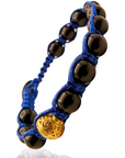 Samsara Tormalina nera - Bracciale tibetano Shamballa | Unisex