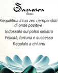 Samsara Tormalina nera - Bracciale tibetano Shamballa | Unisex