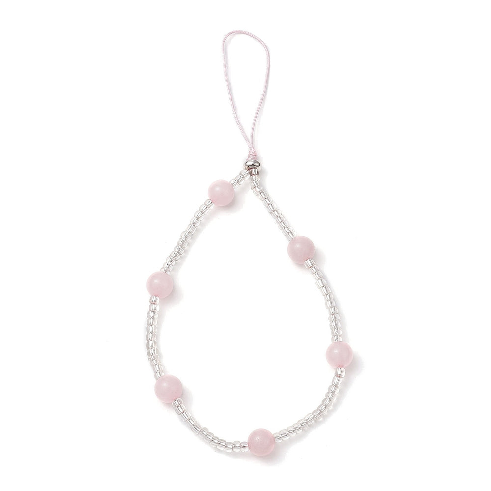 LACCETTO DA POLSO PER CELLULARE - Quarzo rosa