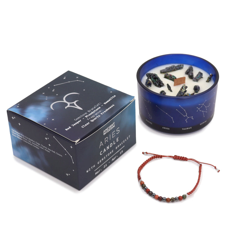 CANDELA ZODIACO CON BRACCIALE - Ariete