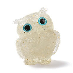Owl of fortune in Rocca and Resin crystal