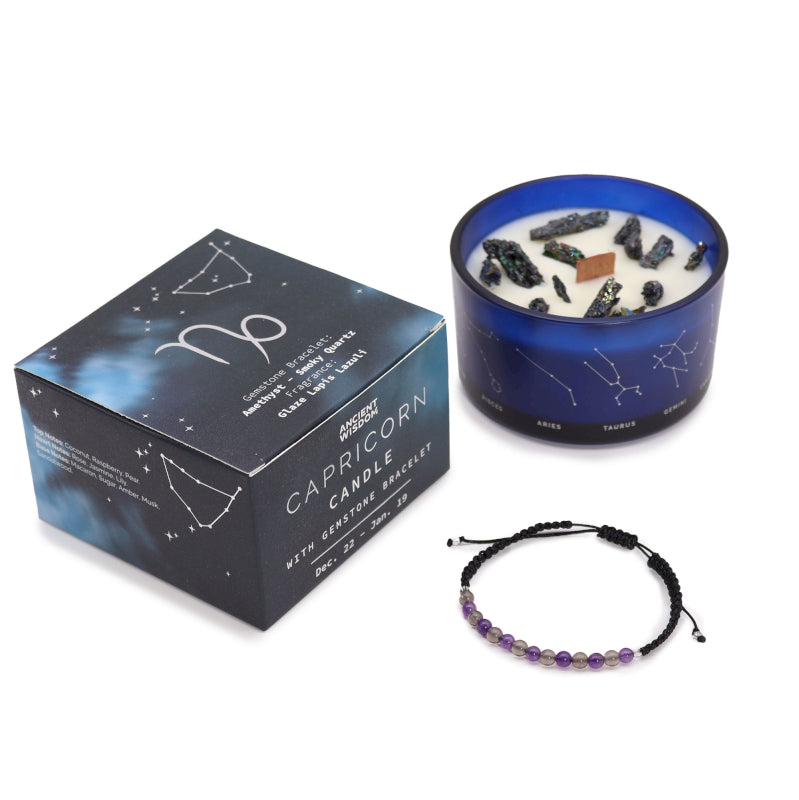 CANDELA ZODIACO CON BRACCIALE - Capricorno